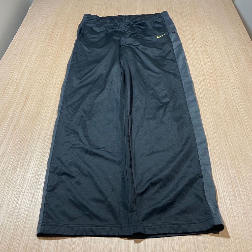 Nike Track Pants Mens Black Gray Straight Leg Athletic Sweats